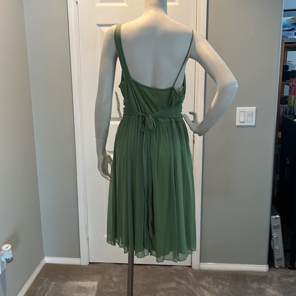NWT Sage Green Chiffon Cocktail Dress 2X with Bolero Jacket - Picture 4 of 7
